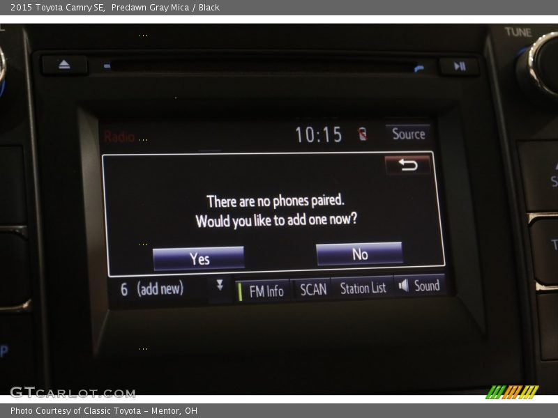 Predawn Gray Mica / Black 2015 Toyota Camry SE