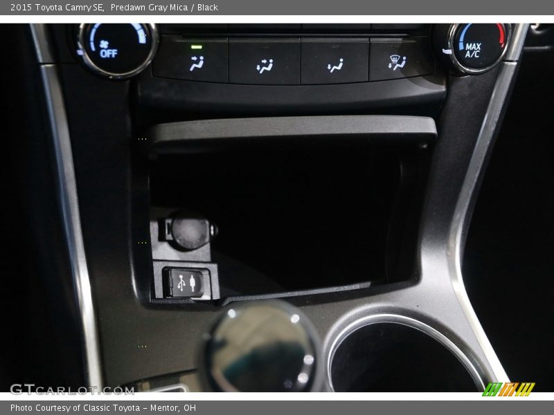 Predawn Gray Mica / Black 2015 Toyota Camry SE