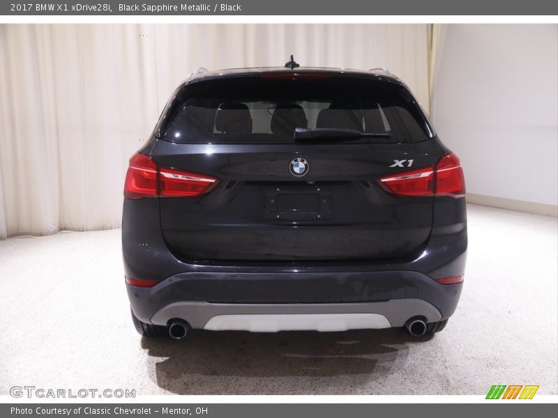 Black Sapphire Metallic / Black 2017 BMW X1 xDrive28i