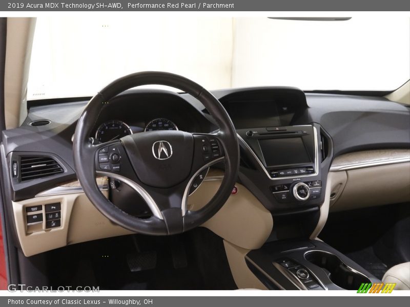 Performance Red Pearl / Parchment 2019 Acura MDX Technology SH-AWD
