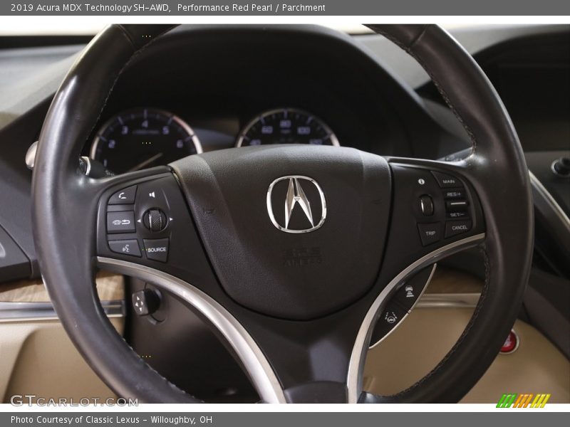 Performance Red Pearl / Parchment 2019 Acura MDX Technology SH-AWD