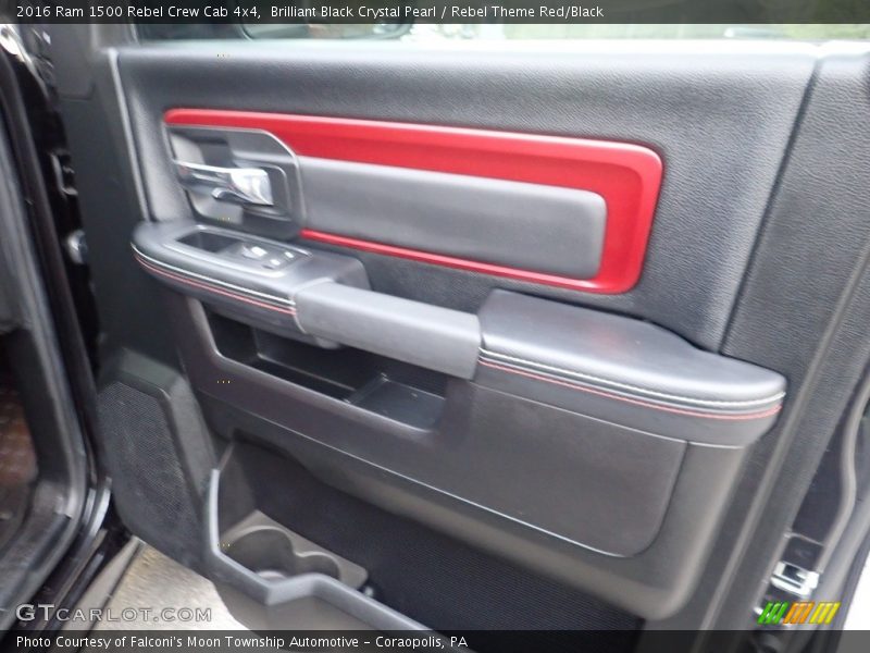 Brilliant Black Crystal Pearl / Rebel Theme Red/Black 2016 Ram 1500 Rebel Crew Cab 4x4