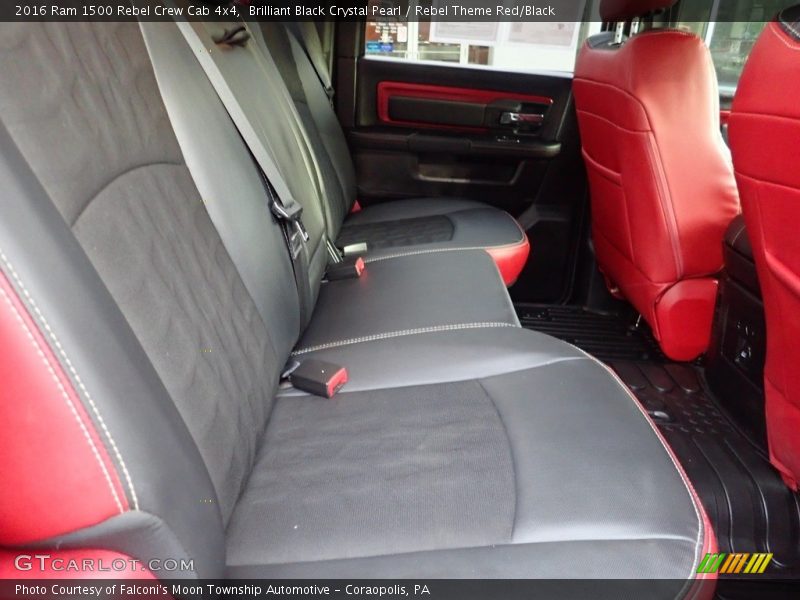Brilliant Black Crystal Pearl / Rebel Theme Red/Black 2016 Ram 1500 Rebel Crew Cab 4x4