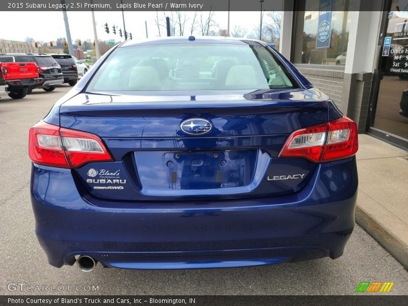 Lapis Blue Pearl / Warm Ivory 2015 Subaru Legacy 2.5i Premium