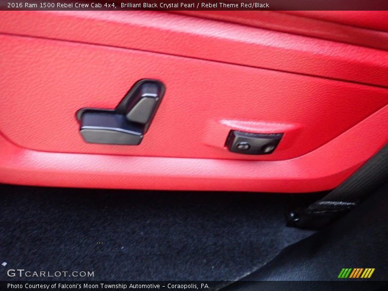 Brilliant Black Crystal Pearl / Rebel Theme Red/Black 2016 Ram 1500 Rebel Crew Cab 4x4