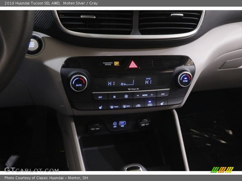 Molten Silver / Gray 2019 Hyundai Tucson SEL AWD