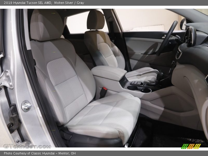 Molten Silver / Gray 2019 Hyundai Tucson SEL AWD