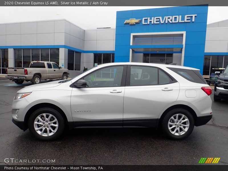 Silver Ice Metallic / Ash Gray 2020 Chevrolet Equinox LS AWD