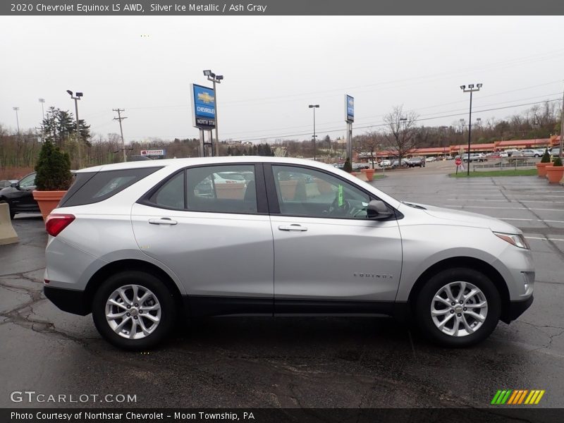 Silver Ice Metallic / Ash Gray 2020 Chevrolet Equinox LS AWD