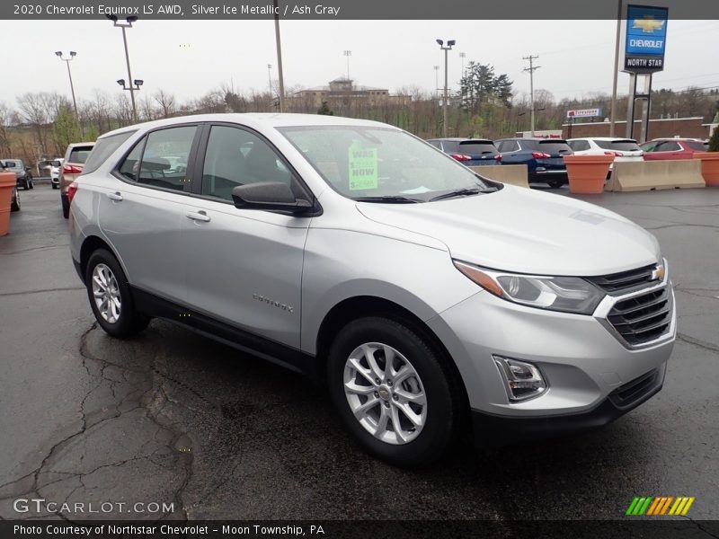 Silver Ice Metallic / Ash Gray 2020 Chevrolet Equinox LS AWD