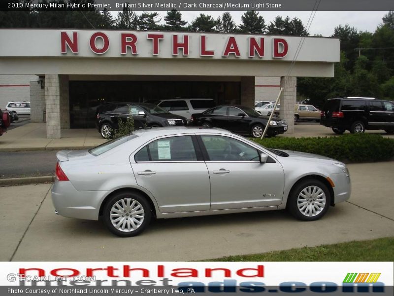 Brilliant Silver Metallic / Dark Charcoal/Medium Light Stone 2010 Mercury Milan Hybrid Premier