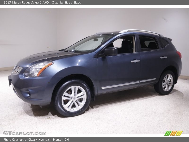 Graphite Blue / Black 2015 Nissan Rogue Select S AWD