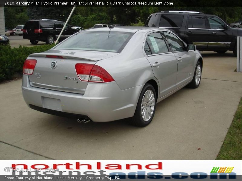 Brilliant Silver Metallic / Dark Charcoal/Medium Light Stone 2010 Mercury Milan Hybrid Premier