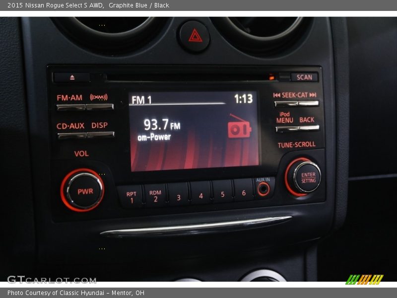 Graphite Blue / Black 2015 Nissan Rogue Select S AWD