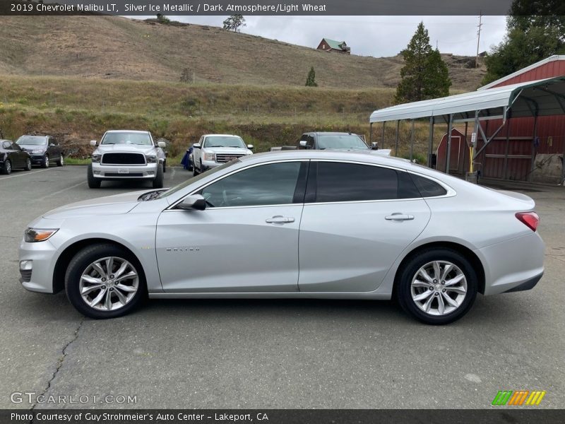 Silver Ice Metallic / Dark Atmosphere/Light Wheat 2019 Chevrolet Malibu LT