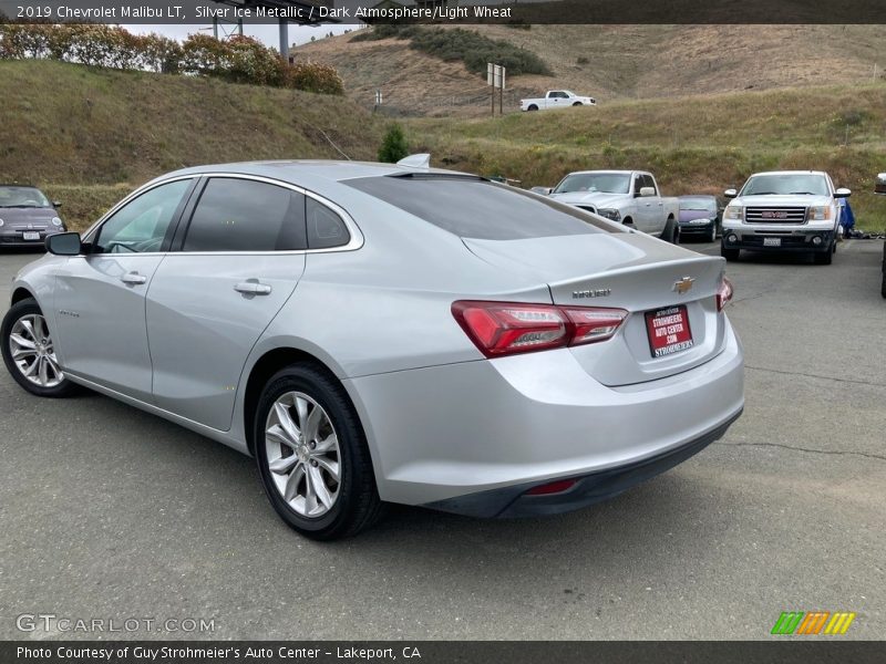 Silver Ice Metallic / Dark Atmosphere/Light Wheat 2019 Chevrolet Malibu LT