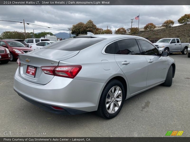 Silver Ice Metallic / Dark Atmosphere/Light Wheat 2019 Chevrolet Malibu LT