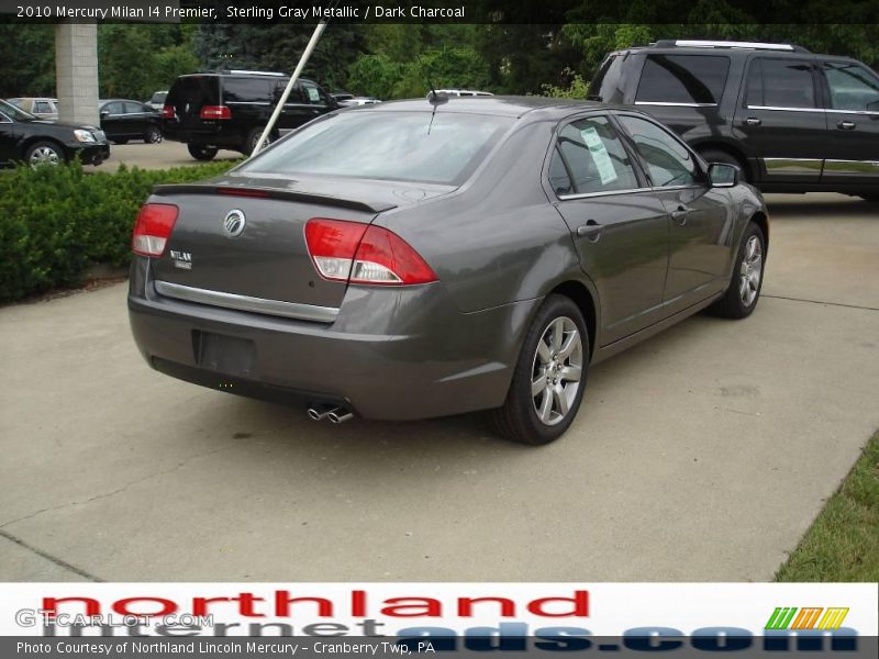 Sterling Gray Metallic / Dark Charcoal 2010 Mercury Milan I4 Premier