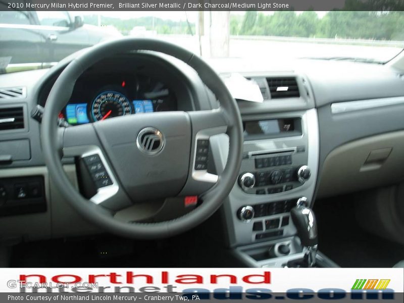 Brilliant Silver Metallic / Dark Charcoal/Medium Light Stone 2010 Mercury Milan Hybrid Premier