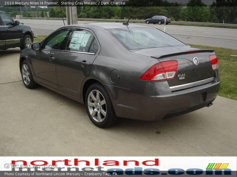 Sterling Gray Metallic / Dark Charcoal 2010 Mercury Milan I4 Premier
