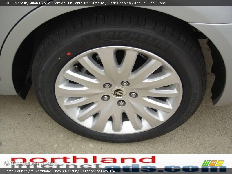 Brilliant Silver Metallic / Dark Charcoal/Medium Light Stone 2010 Mercury Milan Hybrid Premier
