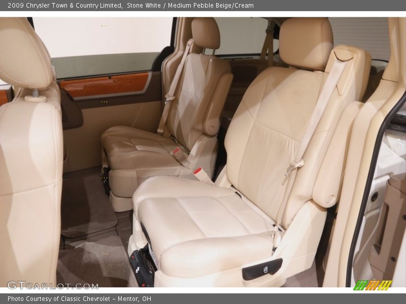 Stone White / Medium Pebble Beige/Cream 2009 Chrysler Town & Country Limited