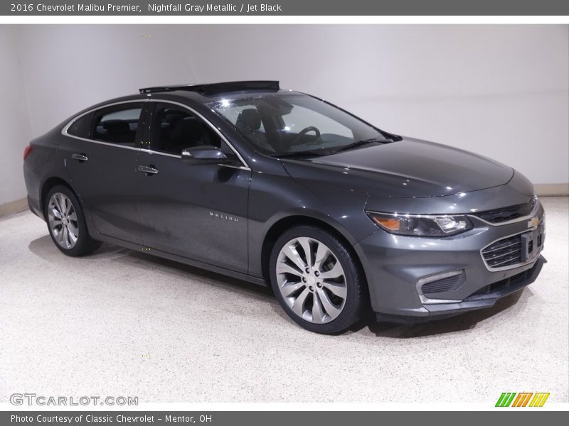 Nightfall Gray Metallic / Jet Black 2016 Chevrolet Malibu Premier