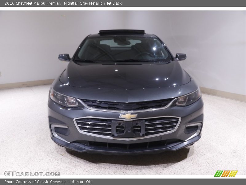 Nightfall Gray Metallic / Jet Black 2016 Chevrolet Malibu Premier