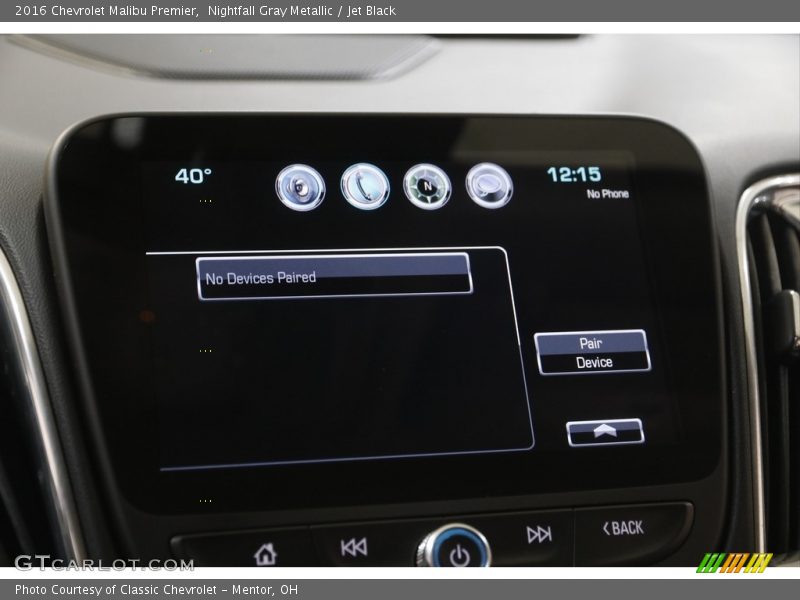 Nightfall Gray Metallic / Jet Black 2016 Chevrolet Malibu Premier