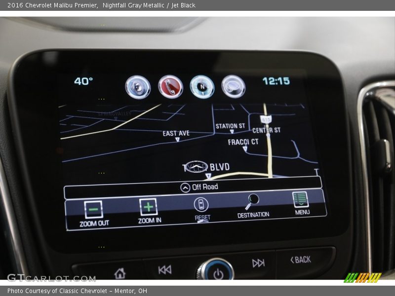 Nightfall Gray Metallic / Jet Black 2016 Chevrolet Malibu Premier