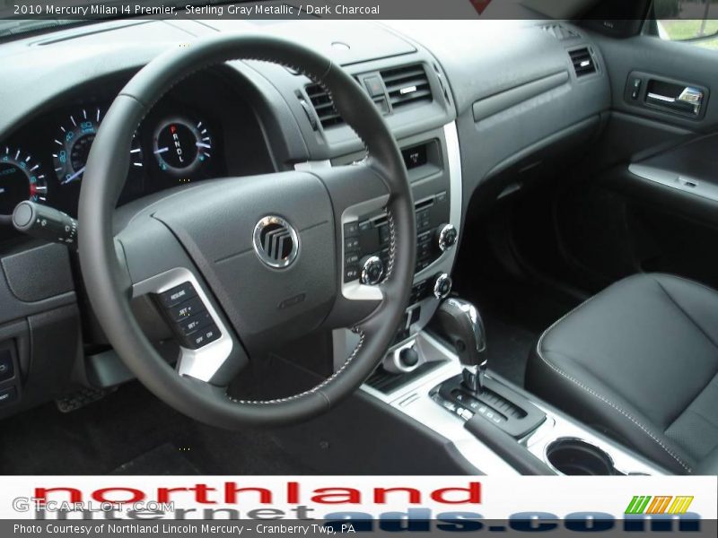 Sterling Gray Metallic / Dark Charcoal 2010 Mercury Milan I4 Premier