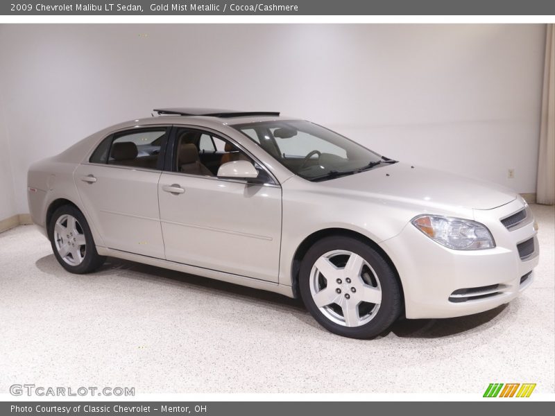 Gold Mist Metallic / Cocoa/Cashmere 2009 Chevrolet Malibu LT Sedan