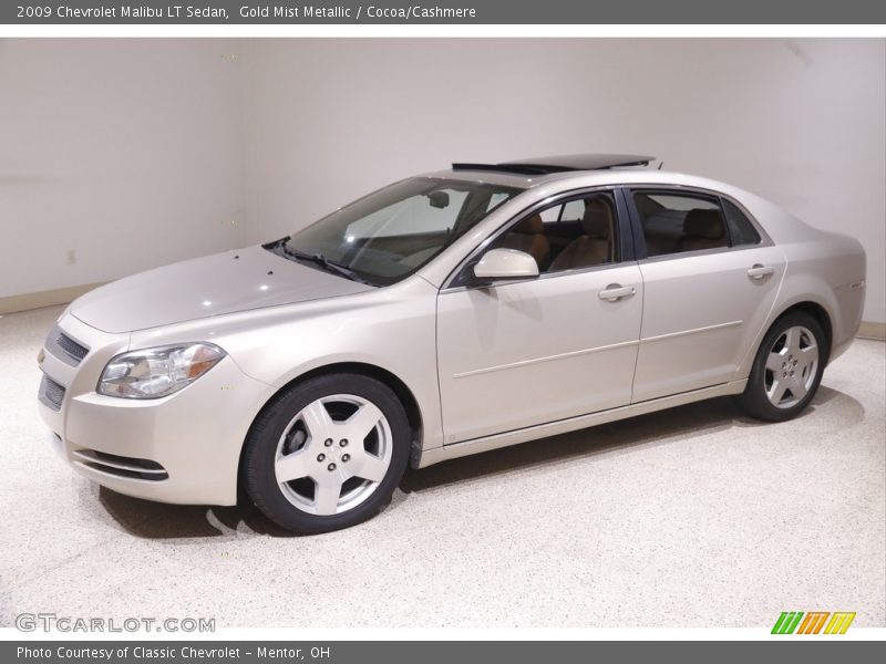 Gold Mist Metallic / Cocoa/Cashmere 2009 Chevrolet Malibu LT Sedan