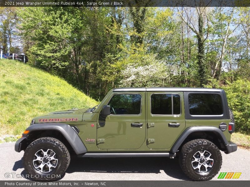 Sarge Green / Black 2021 Jeep Wrangler Unlimited Rubicon 4x4