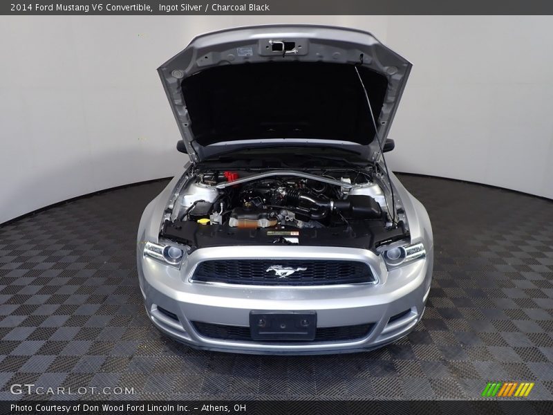 Ingot Silver / Charcoal Black 2014 Ford Mustang V6 Convertible