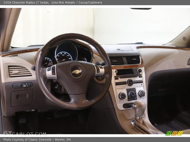 Gold Mist Metallic / Cocoa/Cashmere 2009 Chevrolet Malibu LT Sedan