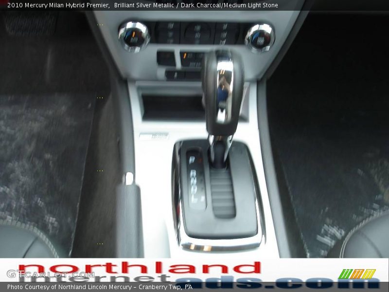 Brilliant Silver Metallic / Dark Charcoal/Medium Light Stone 2010 Mercury Milan Hybrid Premier