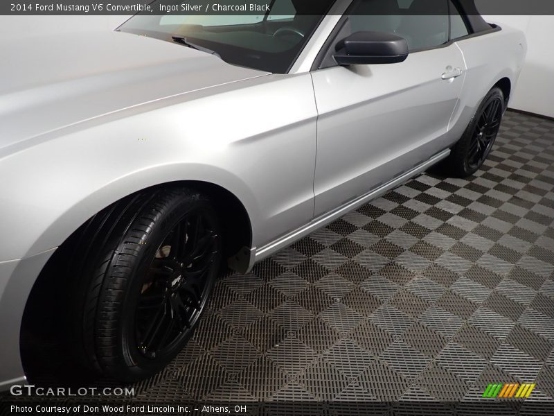 Ingot Silver / Charcoal Black 2014 Ford Mustang V6 Convertible
