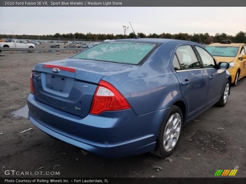 Sport Blue Metallic / Medium Light Stone 2010 Ford Fusion SE V6