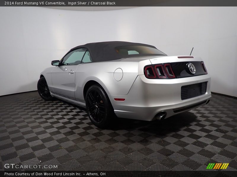 Ingot Silver / Charcoal Black 2014 Ford Mustang V6 Convertible