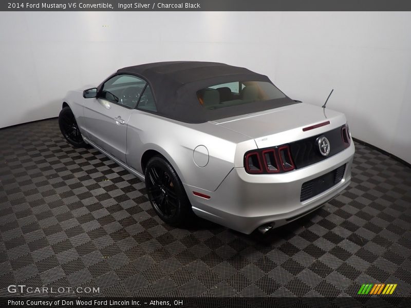 Ingot Silver / Charcoal Black 2014 Ford Mustang V6 Convertible