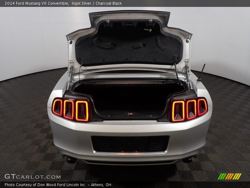 Ingot Silver / Charcoal Black 2014 Ford Mustang V6 Convertible