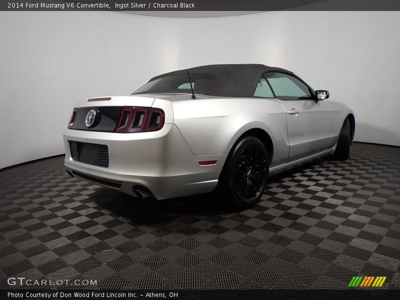 Ingot Silver / Charcoal Black 2014 Ford Mustang V6 Convertible