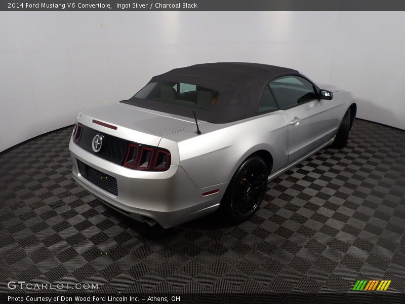 Ingot Silver / Charcoal Black 2014 Ford Mustang V6 Convertible