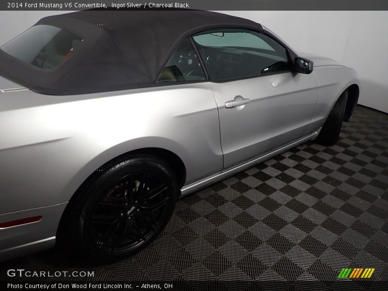 Ingot Silver / Charcoal Black 2014 Ford Mustang V6 Convertible