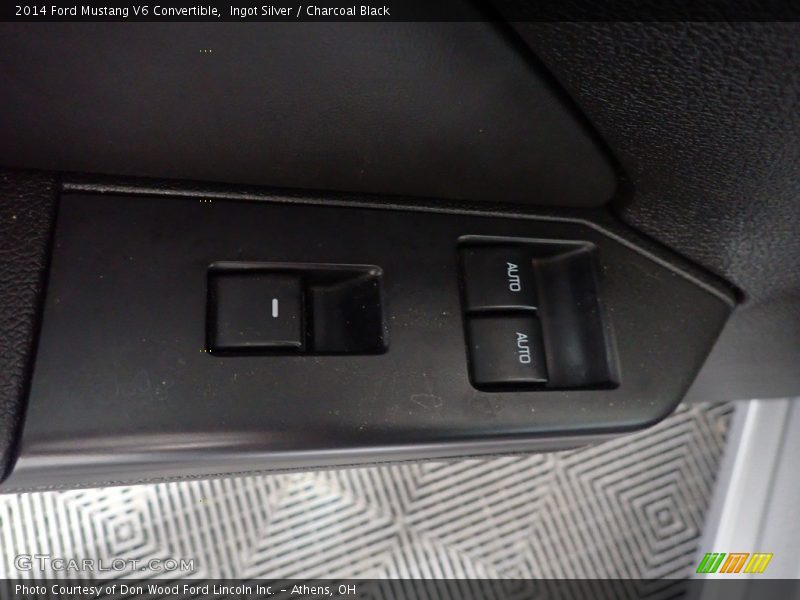 Ingot Silver / Charcoal Black 2014 Ford Mustang V6 Convertible