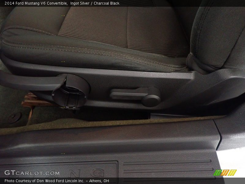 Ingot Silver / Charcoal Black 2014 Ford Mustang V6 Convertible