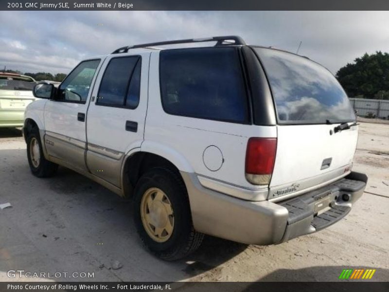 Summit White / Beige 2001 GMC Jimmy SLE