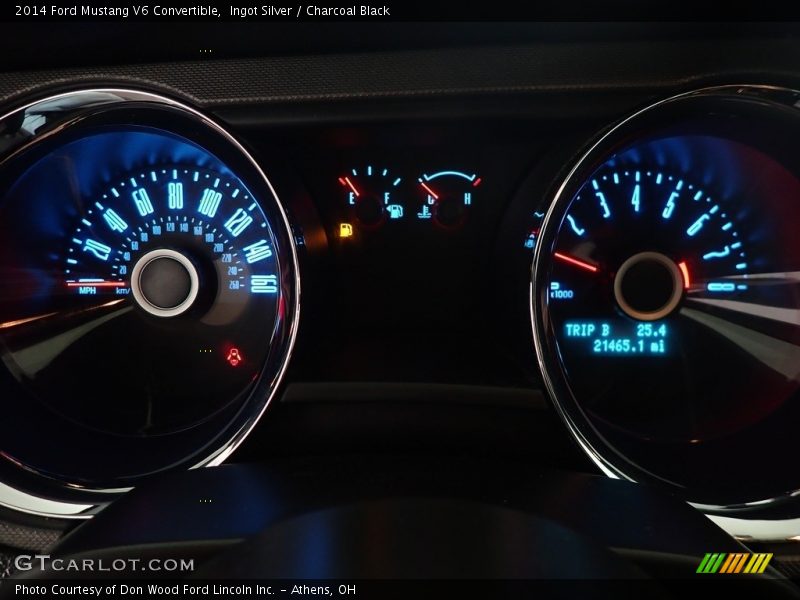 Ingot Silver / Charcoal Black 2014 Ford Mustang V6 Convertible