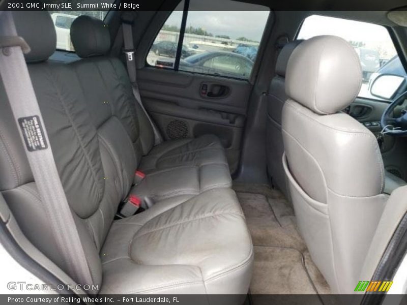 Rear Seat of 2001 Jimmy SLE